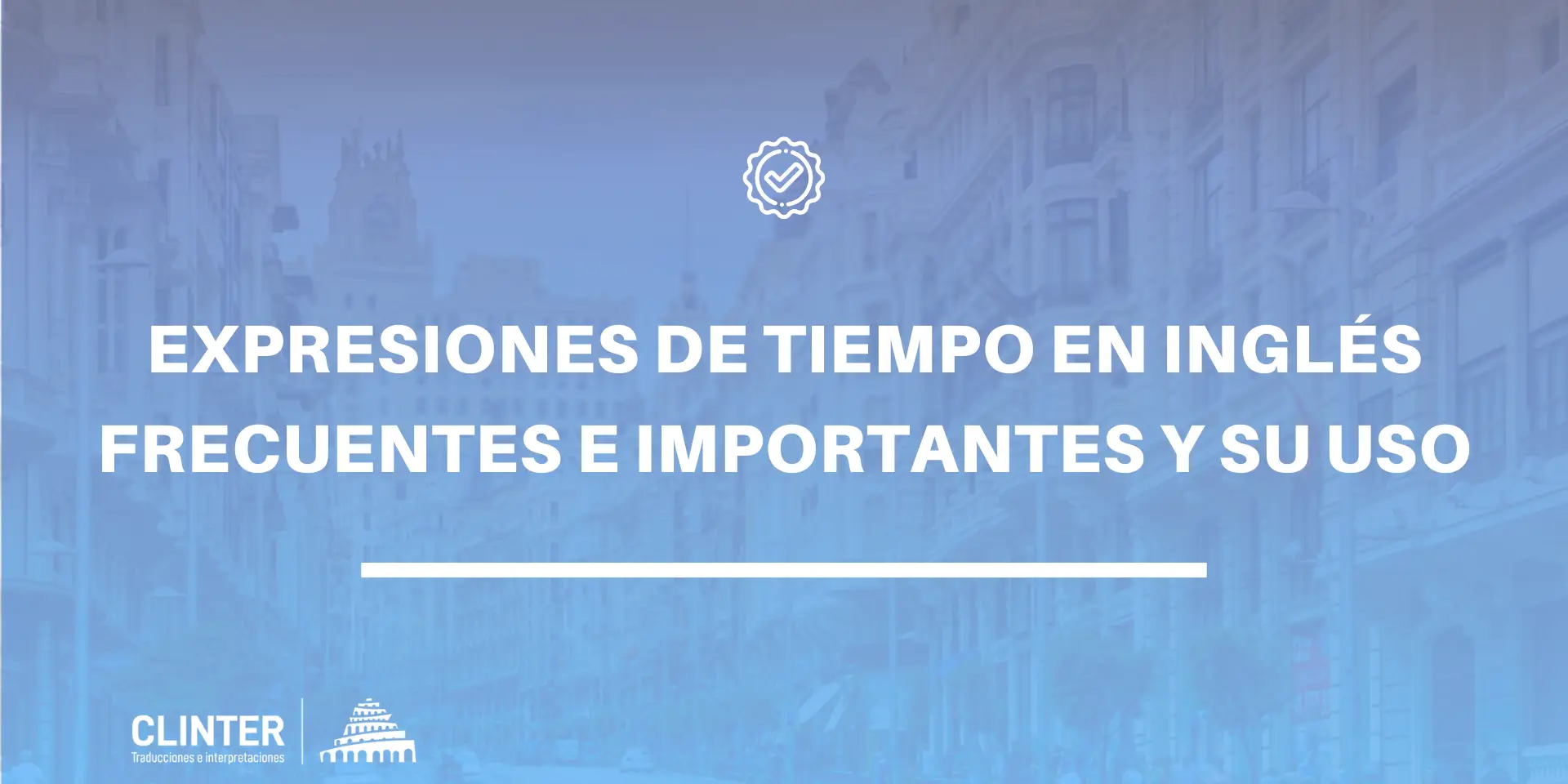 Inglés expresiones de tiempo