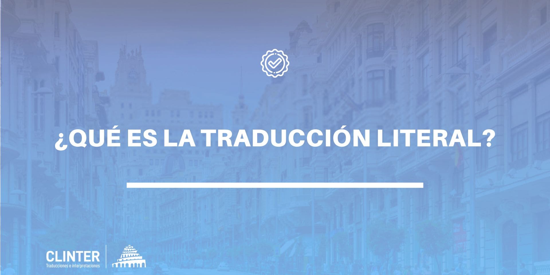 Qué es la traducción literal