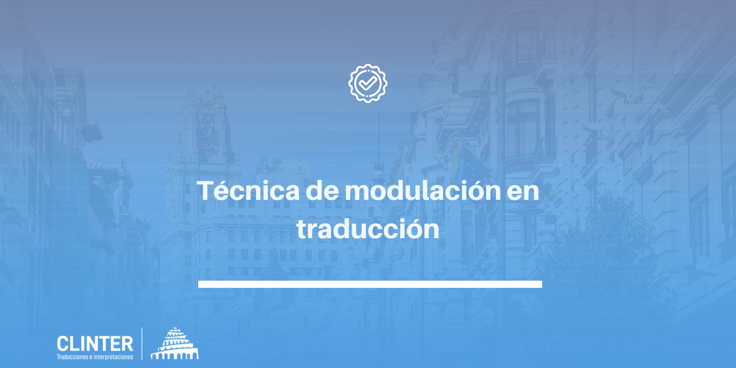 Técnica de modulación en traducción