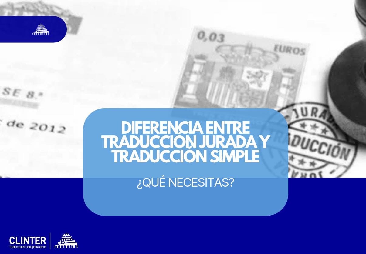 diferencia traducción jurada y traducción simple